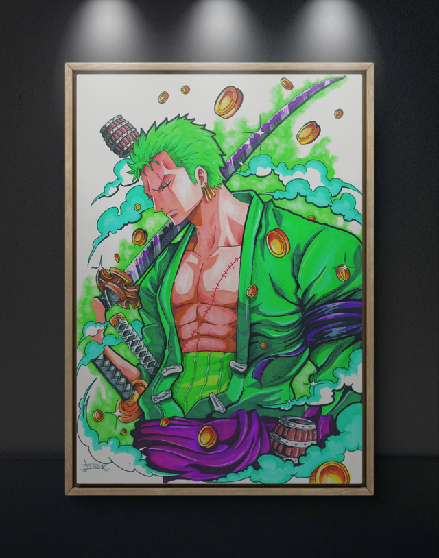 Print &quot;Zoro&quot; One Piece - Manga