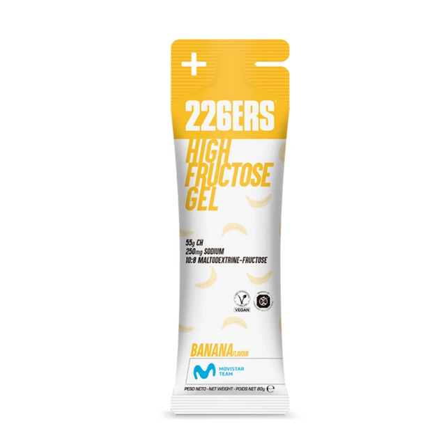 HIGH FRUCTOSE GEL 80g - sabor plátano SIN cafeína 