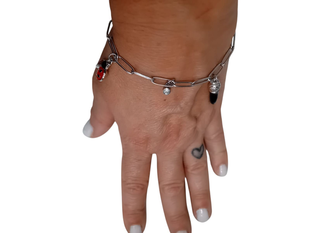 Bracciale charms cornetto