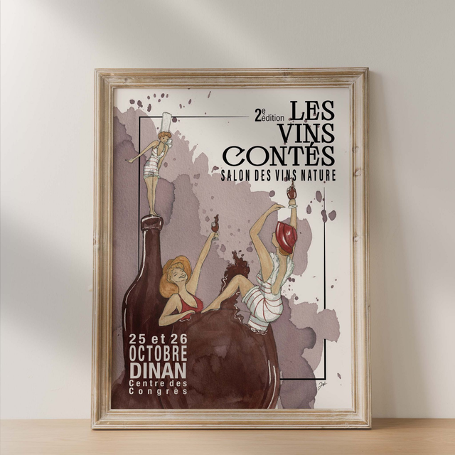 Affiche 30x40 - Vin Nature - Vins Contés, Affiche 2025