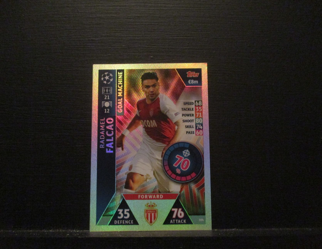 Radamel Falcao - UEFA Champions League Match Attax 2018/19 Original Trading Card #304