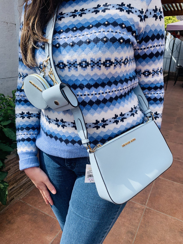 Michael Kors - Jet Set Crossbody Bag with Case for Apple Airpods