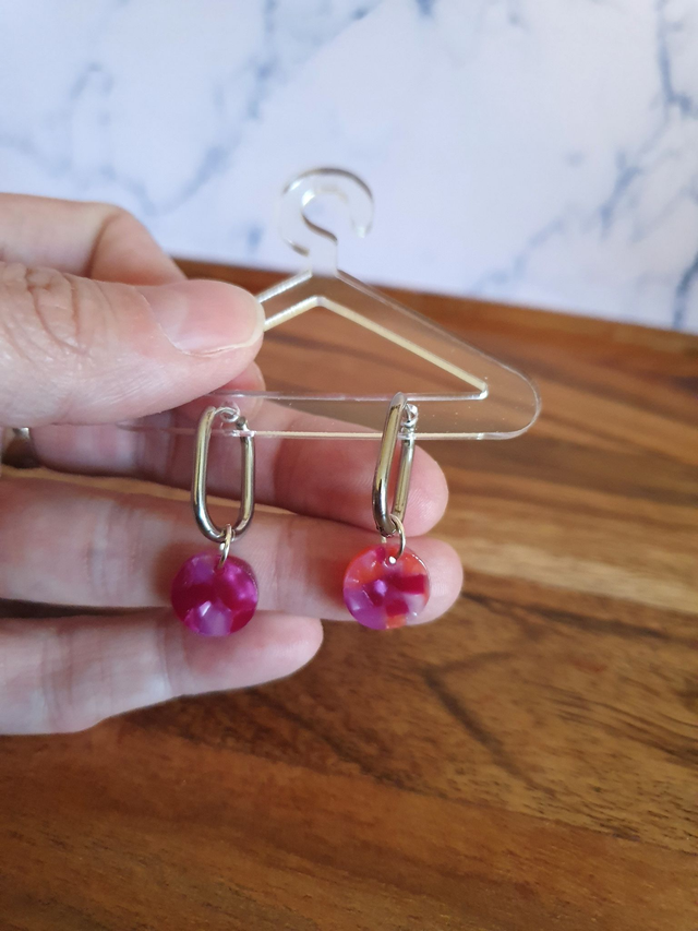 Boucles d'oreilles silver Rosa