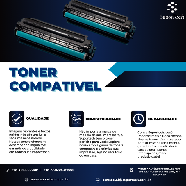 Toner Compatível W1105A / 105A Preto - HP LaserJet Tank