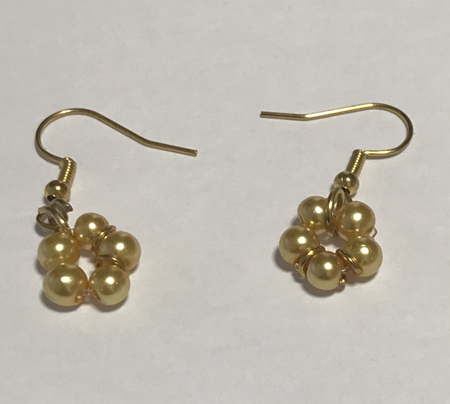 Yellow Dangling Earrings- YDE04