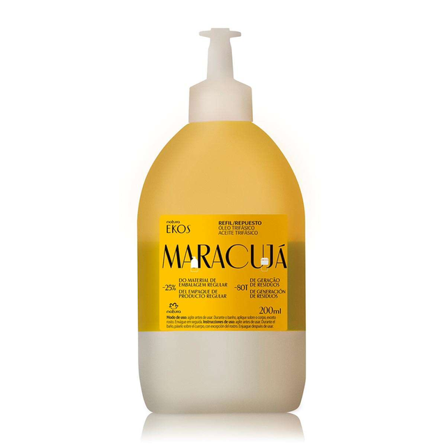 Refil Óleo Trifásico Desodorante Corporal Ekos Maracujá - 200 m