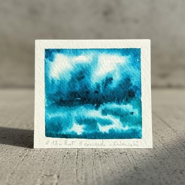 Aquarelle mini - Brume de morne 