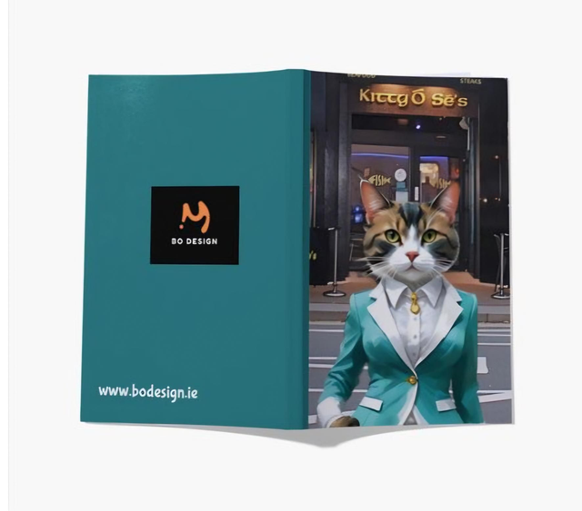 The Kitty O Se Notebook in Turquoise