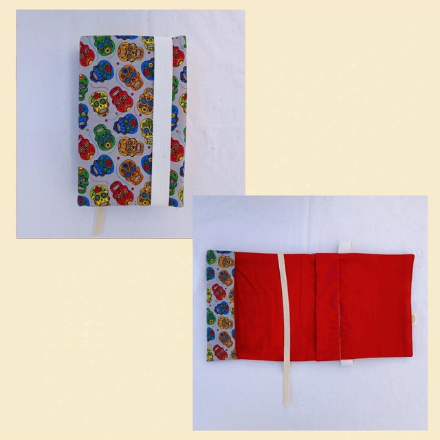 verstellbare und wendbare Buchhülle, Lesezeichenband, für Taschenbücher, die max. 19,5cm hoch sind, andere Motive
