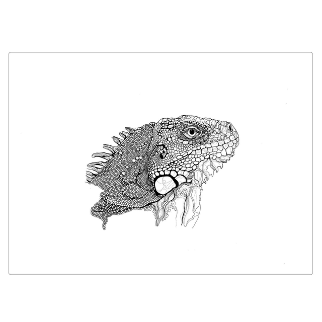B&W A3 print - reptile