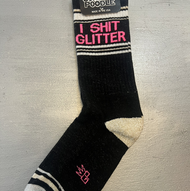 Socken LA I shit Glitter