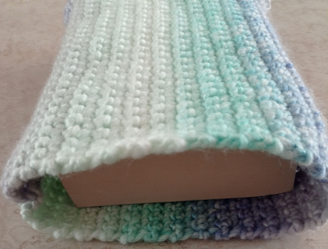 Pochette livre de poche dégradé bleu