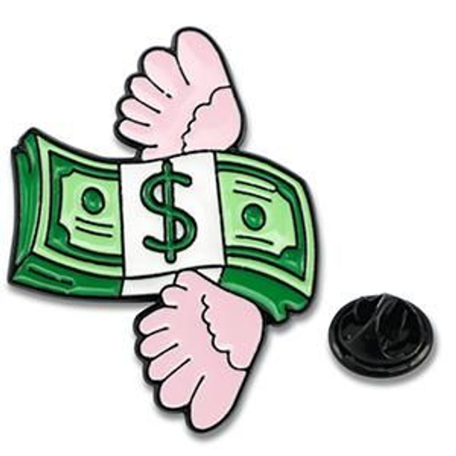 Pin&#039;s billets avec ailes