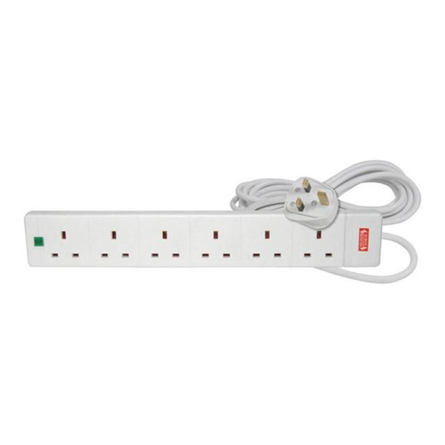 Mercury 2 Meter 6 Gang Extension Lead 429776