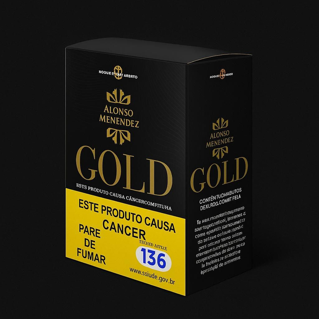 Cigarrilha Alonso Menendez Gold - caixa com 50 cigarrilhas
