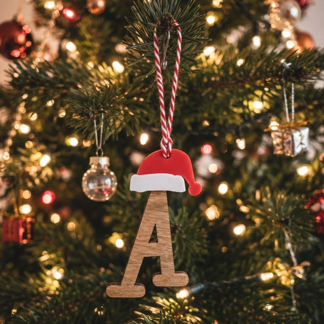 Personalised Wooden Christmas Tree Letter Ornaments