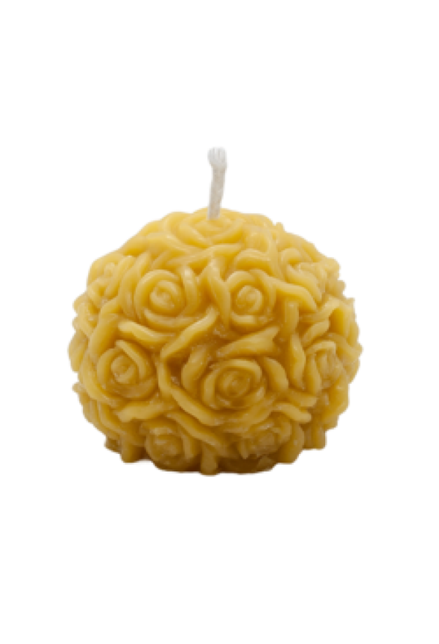 Kerze Rosenkugel 