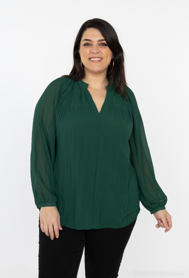 Blouse vert bouteille