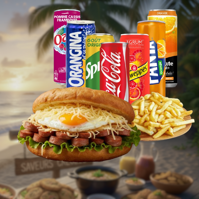 Menu Bokit B3 : Œuf, Saucisse de Volaille, Fromage