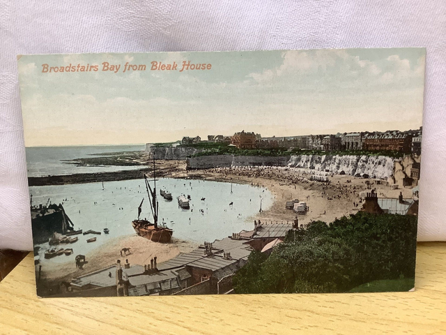 Broadstairs Bay from Bleak House, Kent, Valentine&#039;s Series Vintage postcard. Our Ref No. R565 £2.25