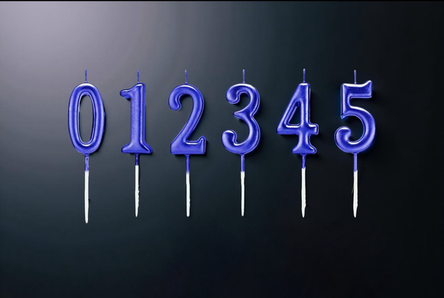 Bougie Anniversaire Bleu