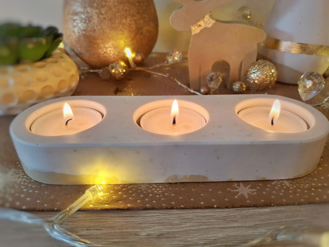 Porte-bougies triple