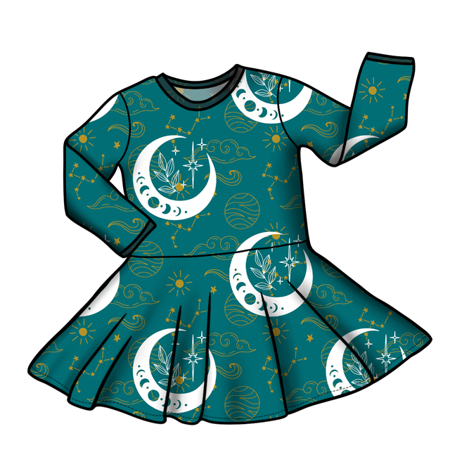  Long Sleeve - Dreamweaver 'Dreamwavers' Twirly Dress