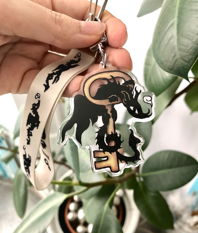 Key Dragon lanyard charm