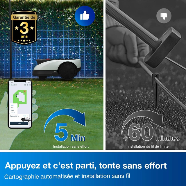 Ecovacs robot de tonte GOAT O500 Panorama