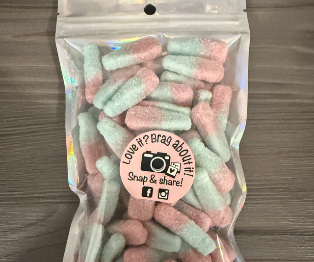 200g bubblegum bottles