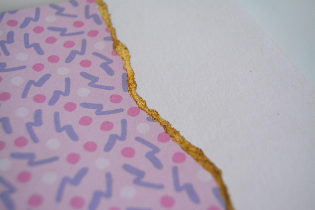 Carnet kintsugi motifs géométriques et blanc