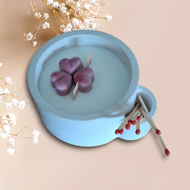 Bougie cire de soja parfumée Patchouli Pot en céramique 