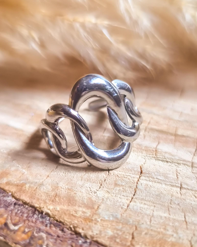 Bague "Callie" - Modèle argenté 