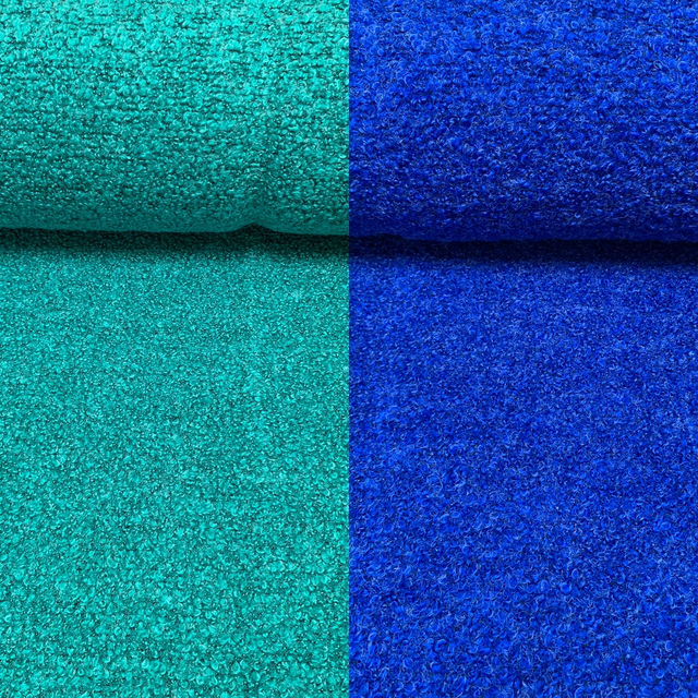 Jade & Royal Blue Boucle