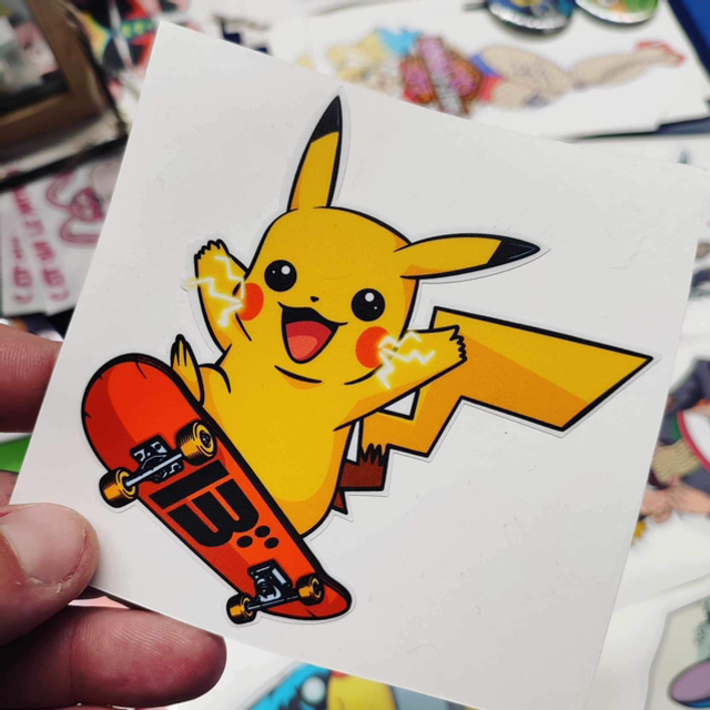 Stickers Pikachu skate