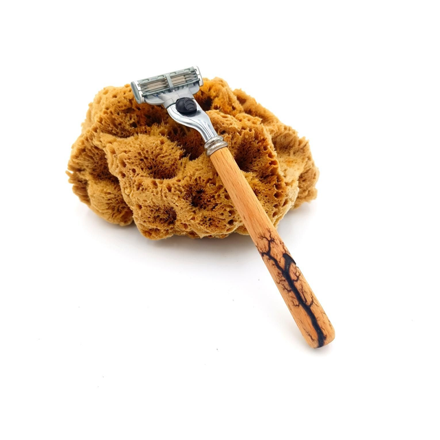 Rasoir à lame en hêtre 