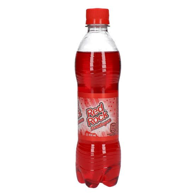 Red Rock 400ml. Das “Refresco Frambuesa” ist ein alkoholfreies Erfrischungsgetränk mit Himbeergeschmack. Produziert in Santo Domingo 