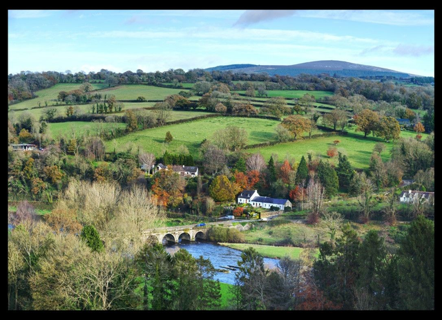 A4 View from High Street Autumn - Photoprint Framed