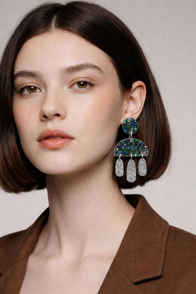 Boucles Gouttes -Collection clair de nuit 