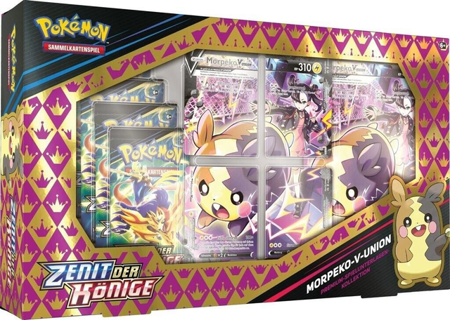 Pokémon TCG: Morpeko V-UNION Premium-Spielunterlagen-Kollektion – Zenit der Könige