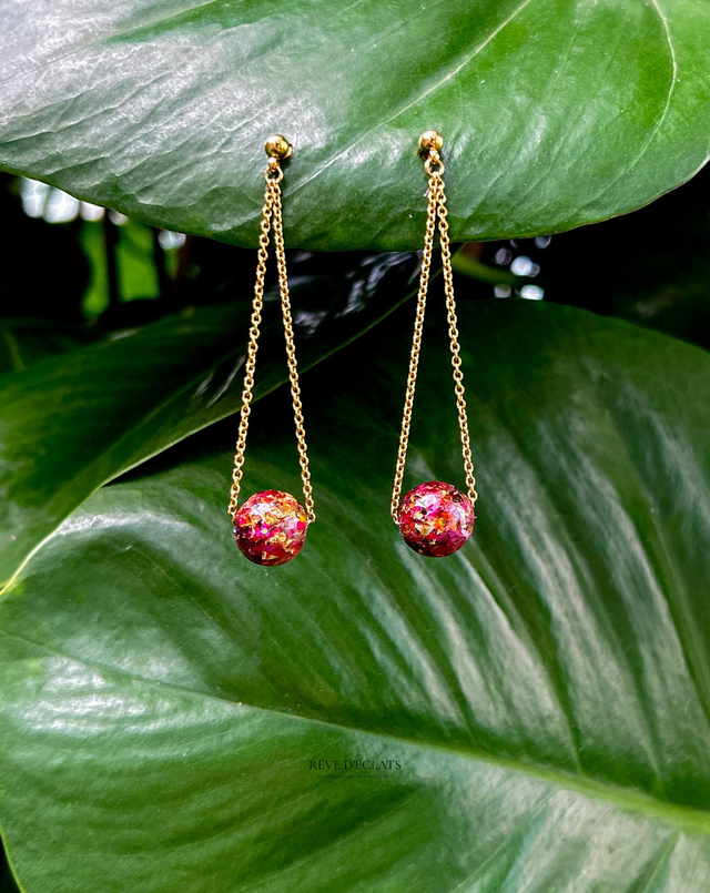 Boucles d'oreilles - Mélange de fleurs