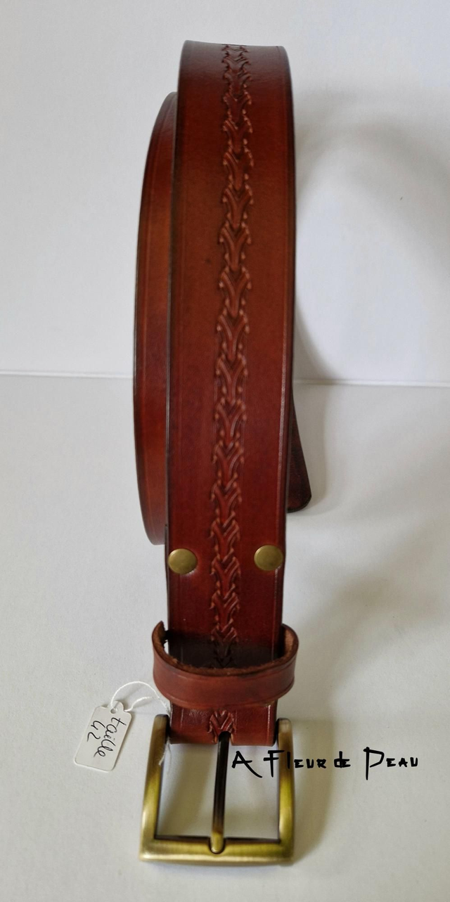 Ceinture cuir marron
