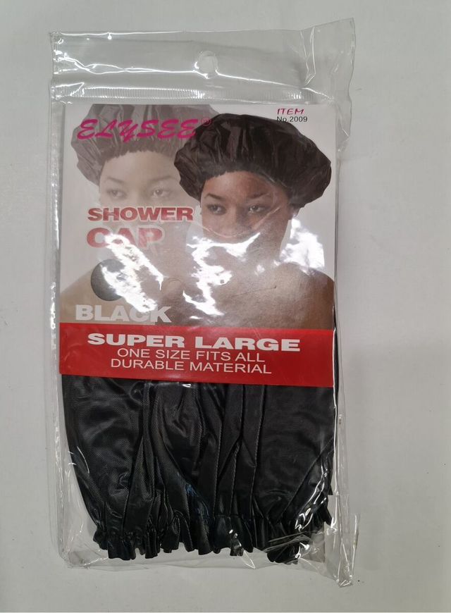 Black Shower Cap Super large