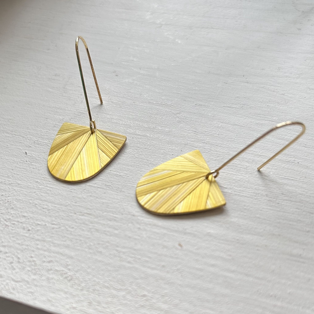 Boucles DD jaune citron