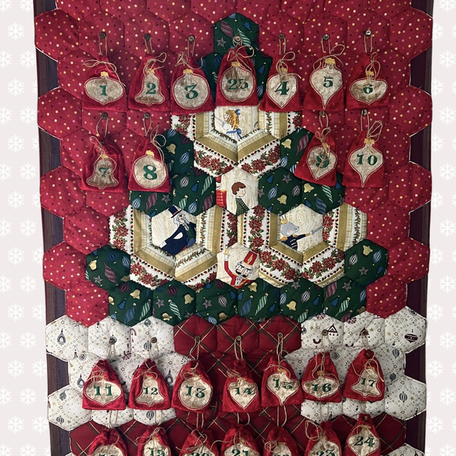 Calendrier de l’Avent Patchwork Jardin de Grand-Mère