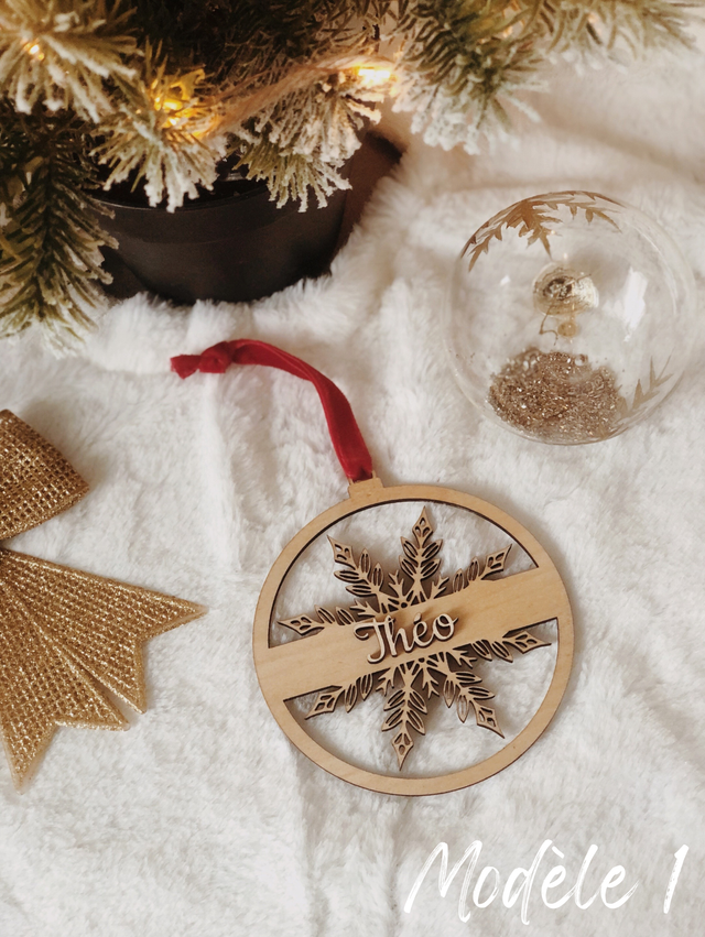 Boule de Noël "Etoile d'hiver"