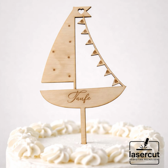 Blumen / Torten / Kuchen Stecker "Taufe"