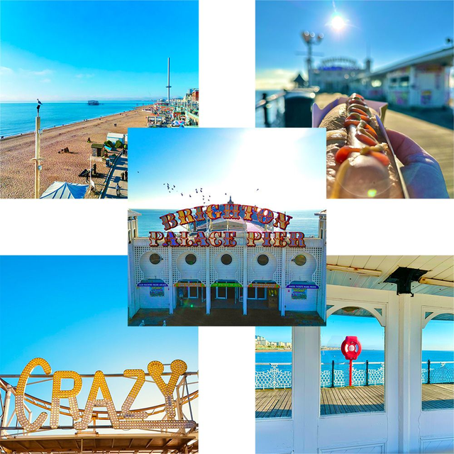 Brighton Beach Collection Greetings Cards (Pack of 5)