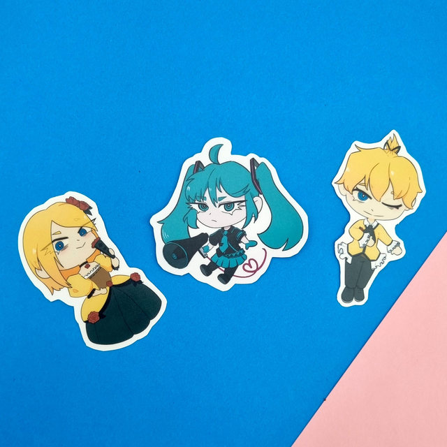 Vocaloid Set | Miku, Rin, Len | STICKERS