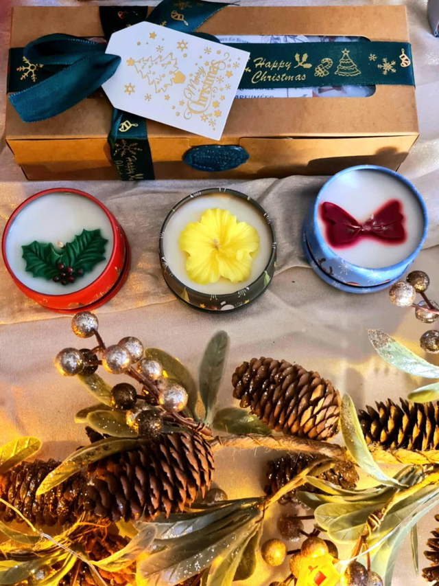 Coffret Noël trio de Bougies